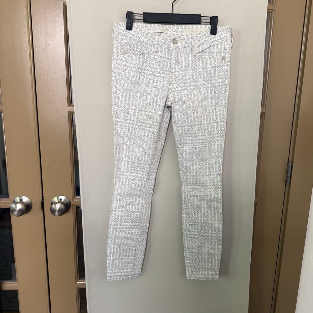 Anthropologie Pilcro And The Letterpress Womens 26 Stet Geometric Skinny‎ Jeans